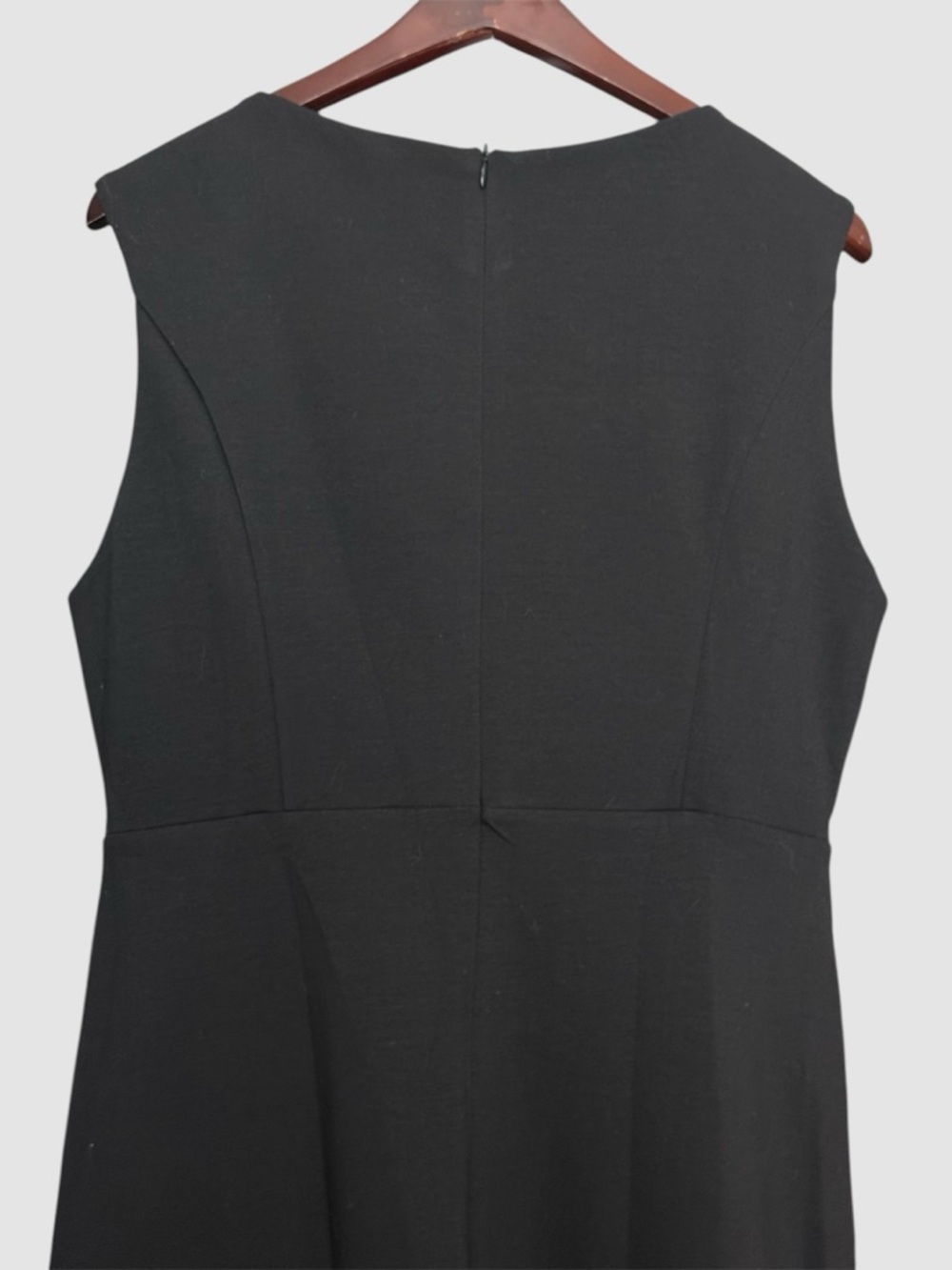 Fehaute Black Midi Dress Sleeveless Midi Ruffle Bow New Size 14 - Picture 7 of 13